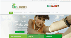 Desktop Screenshot of lifechoicewellnesscenter.com
