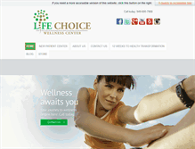 Tablet Screenshot of lifechoicewellnesscenter.com